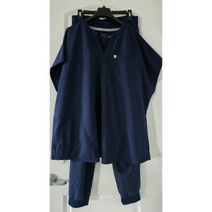 Fabletics Scrub Set Joggers Navy‎ Blue Men's Women's Size 2X/XL